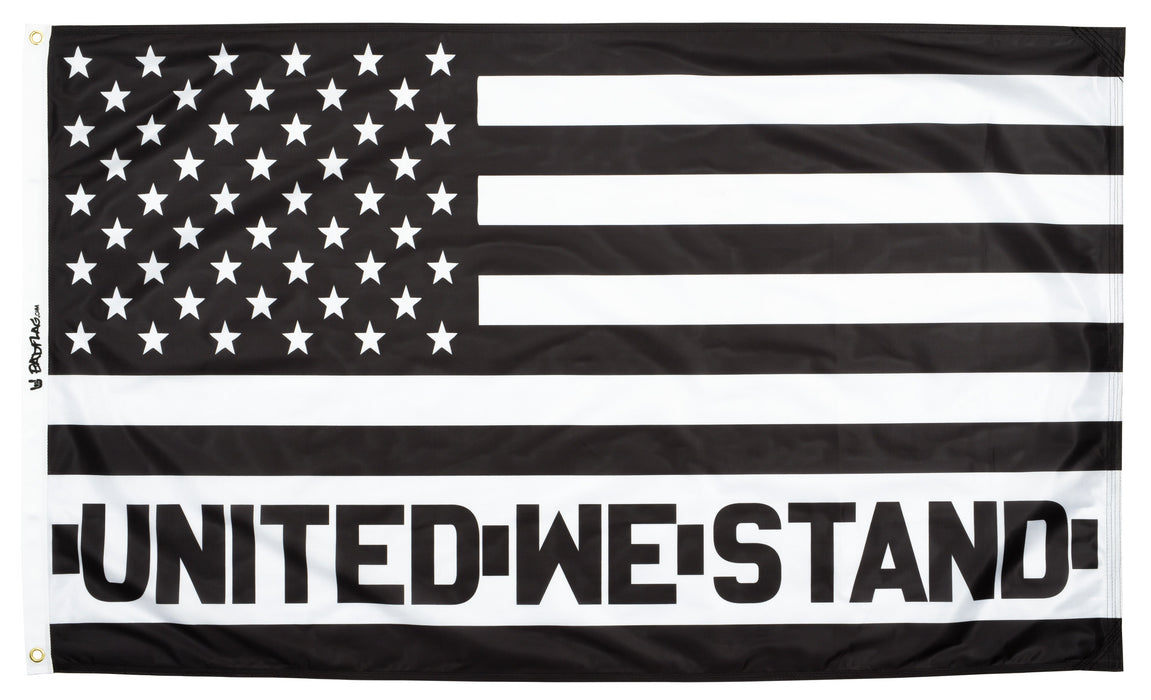 Black and White United We Stand American Flag *BadFlag*