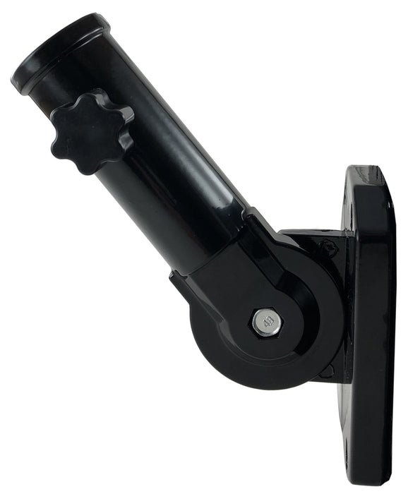 Adjustable Flagpole Bracket - Black - For 1" Poles
