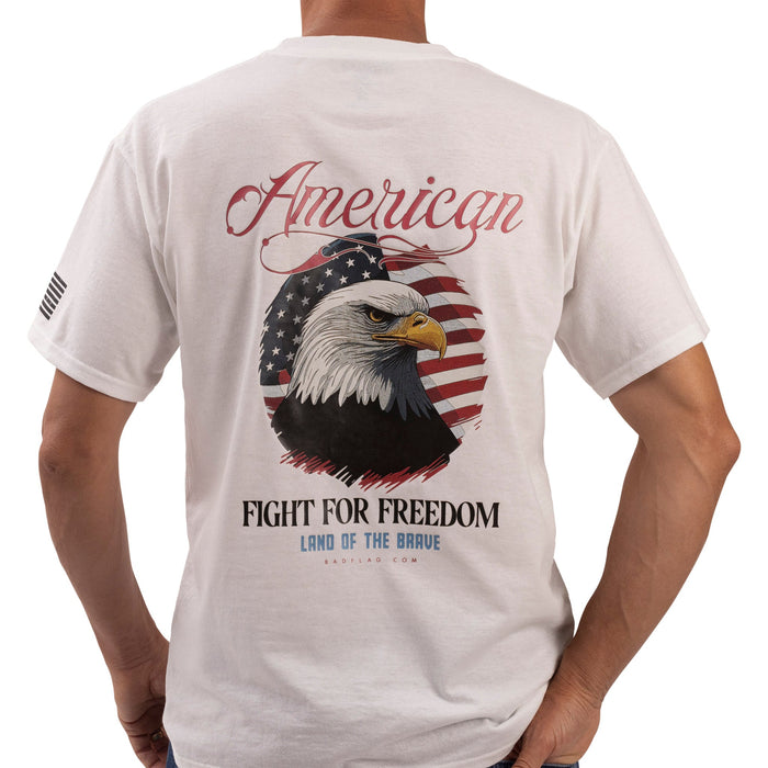 Fight for Freedom Graphic Tee-white *BadFlag*