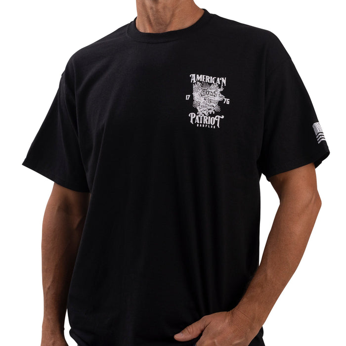 American Patriot Chest Logo Graphic Tee *BadFlag*