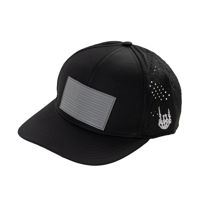 Old Glory Grayed Out Curved Performance Hat *BadFlag*