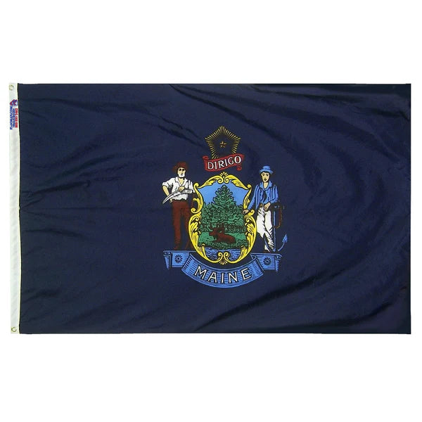 Maine Outdoor Polyester Flag (Higher Wind Areas)