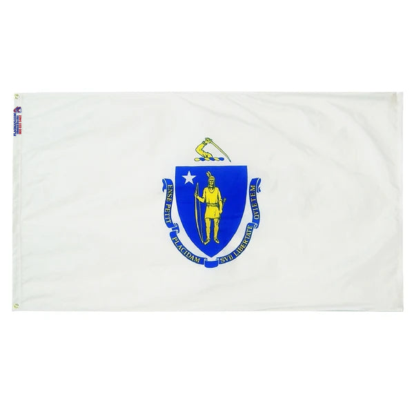 Massachusetts Outdoor Polyester Flag (Higher Wind Areas)