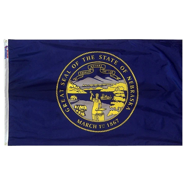Nebraska Outdoor Nylon Flag (Low-Medium Wind Areas)