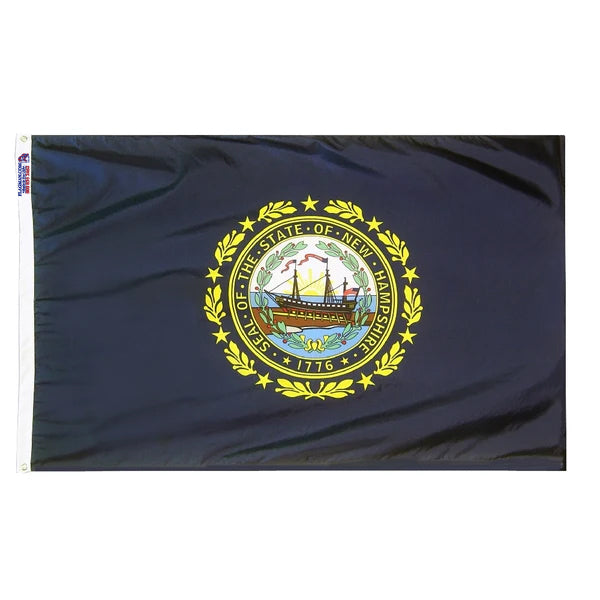New Hampshire Outdoor Nylon Flag (Low-Medium Wind Areas)