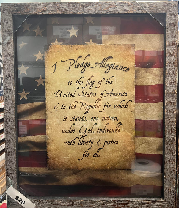 Pledge Allegiance Wall Art *Clearance*