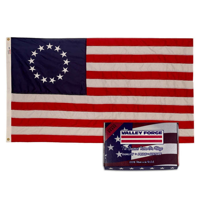Outdoor Nylon Betsy Ross Flag (Sunny Areas)