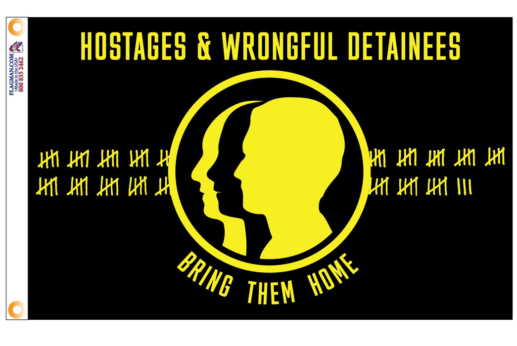 Hostage and Wrongful Detainee flag 3'x5'