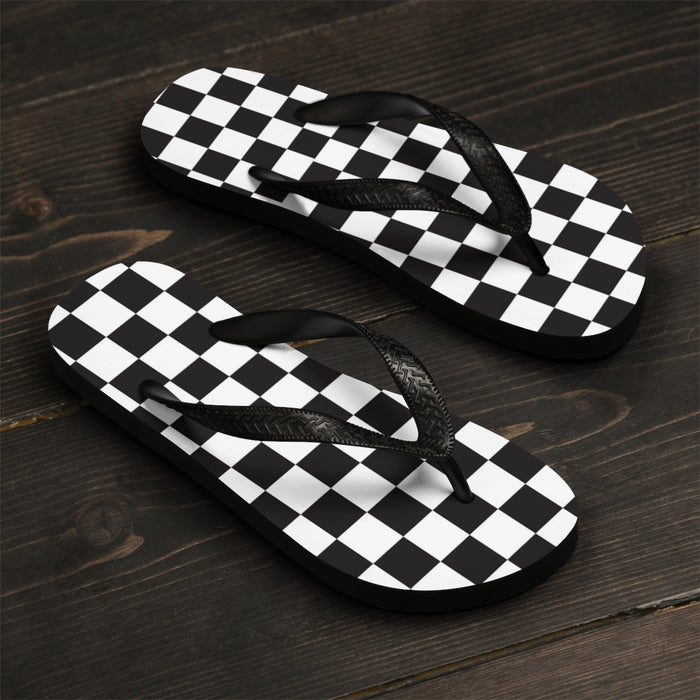 Checkered Unisex Flip-Flops