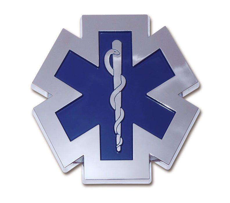EMS/EMT Star of Life Chrome Car Emblem