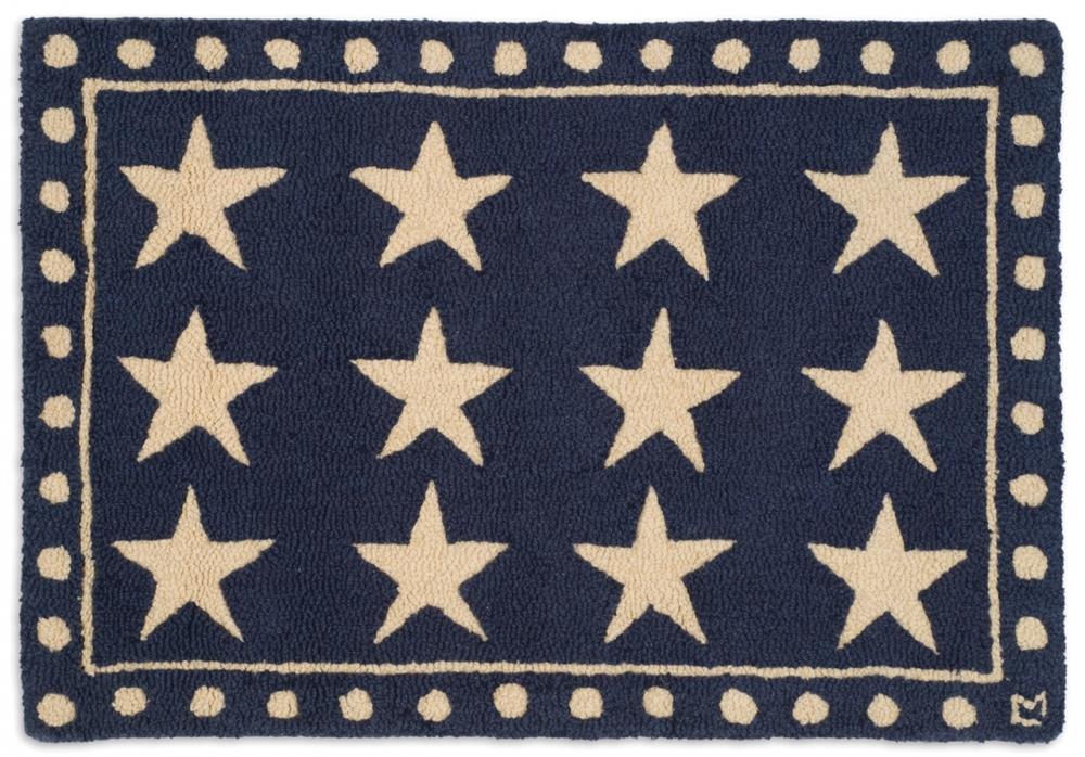 Patriotic Rug New Zealand Wool Rug Designed in Vermont Flagman of America