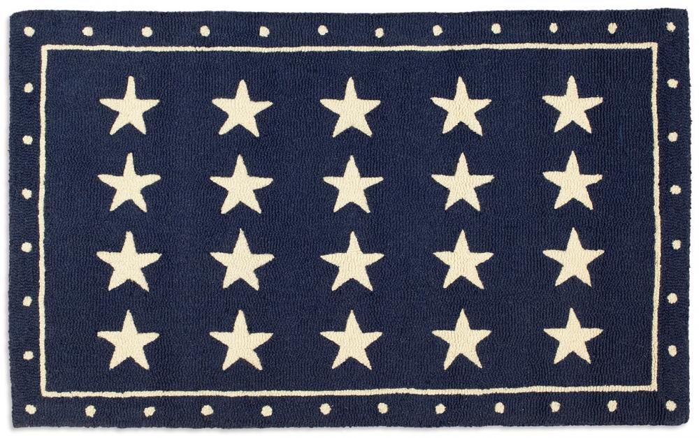 Patriotic Rug New Zealand Wool Rug Designed in Vermont Flagman of America
