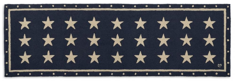 Patriotic Rug New Zealand Wool Rug Designed in Vermont Flagman of America