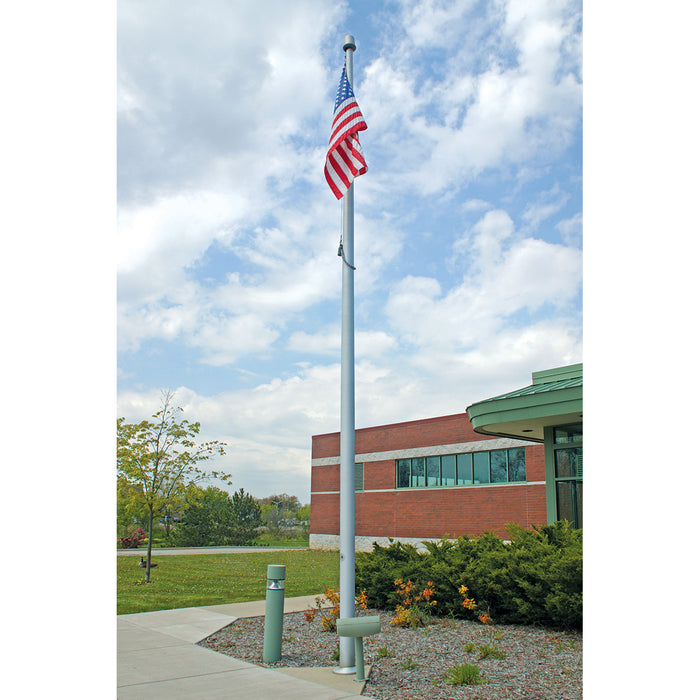 Aluminum Flagpole - Internal Cable Winch - Heavy Duty, Lifetime Warranty - Made in USA