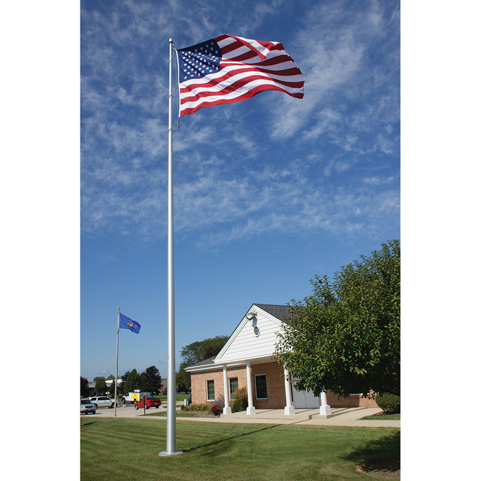Aluminum Flagpole - Internal Rope Cam Cleat - Heavy Duty, Lifetime Warranty - Made in USA