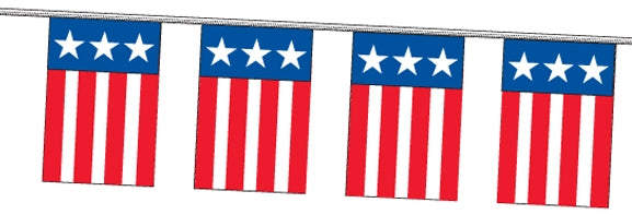 Yankee Doodle Triangle Pennant Strings