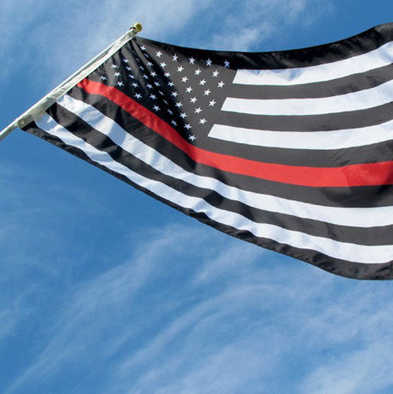 Thin Red Line American Flag 3'x5' *Made in USA*