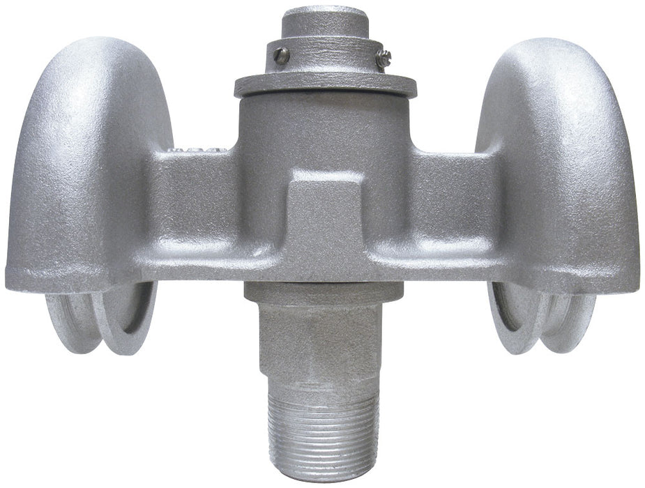 Heavy Duty Revolving Threaded Double Pulley Truck Top