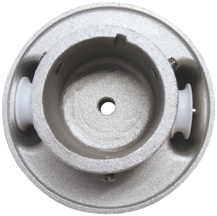 Stationary Cap Style Double Pulley Flagpole Truck Top