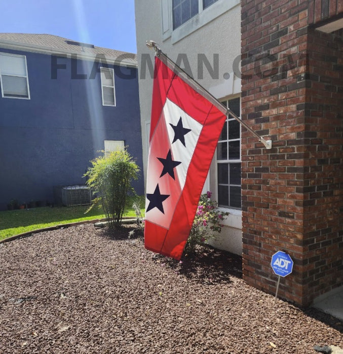 Sewn 3 Blue Star Service Flag