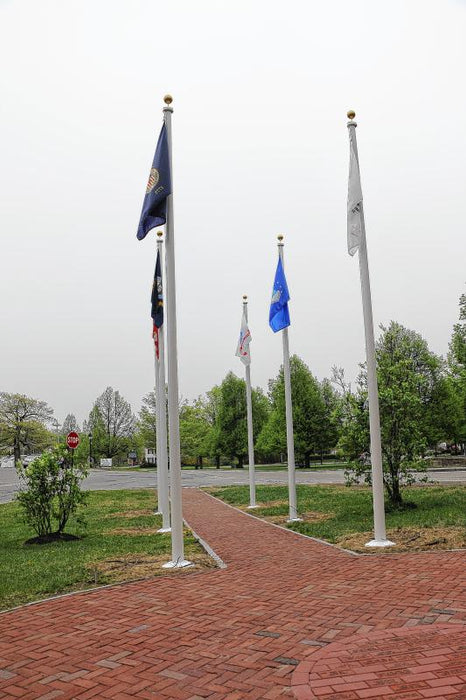 Zeus Fiberglass Flagpole - External Rope - Hand Made in the USA