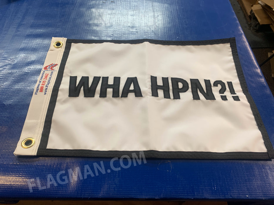 Custom Hand Applique Flags - Single Reverse
