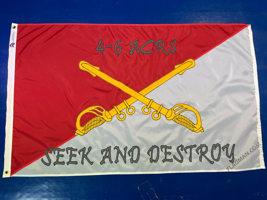 Custom Hand Applique Flags - Single Reverse