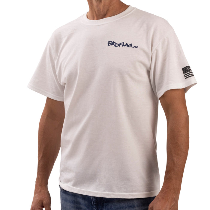 American Patriot Graphic Tee-White *BadFlag*