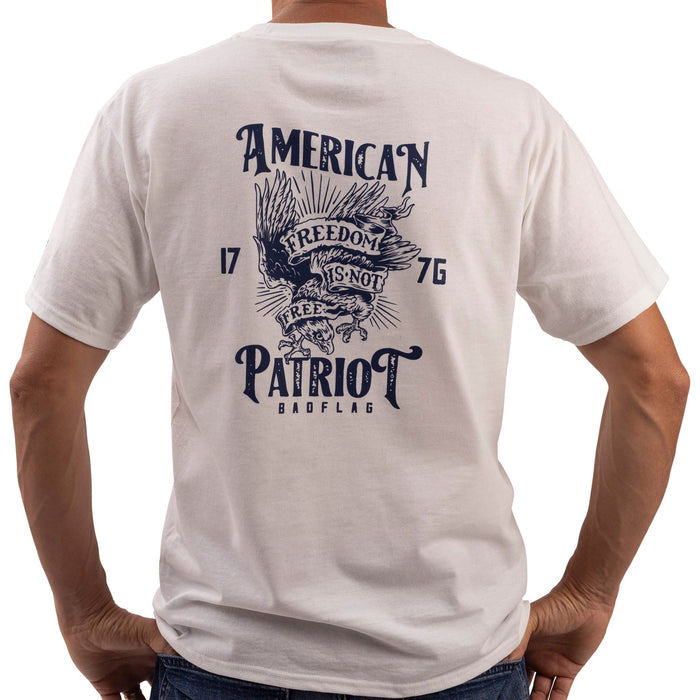 American Patriot Graphic Tee-White *BadFlag*