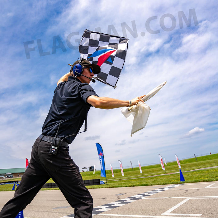 Custom Printed Checkered Race Flag - Single Reverse