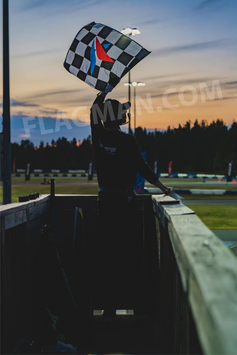 Custom Printed Checkered Race Flag - Single Reverse