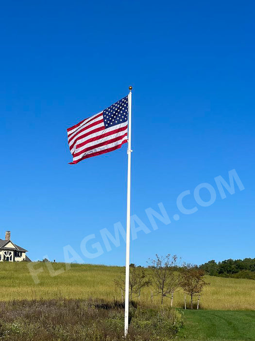AFP Fiberglass Flagpole - External Rope *20 Year Warranty*