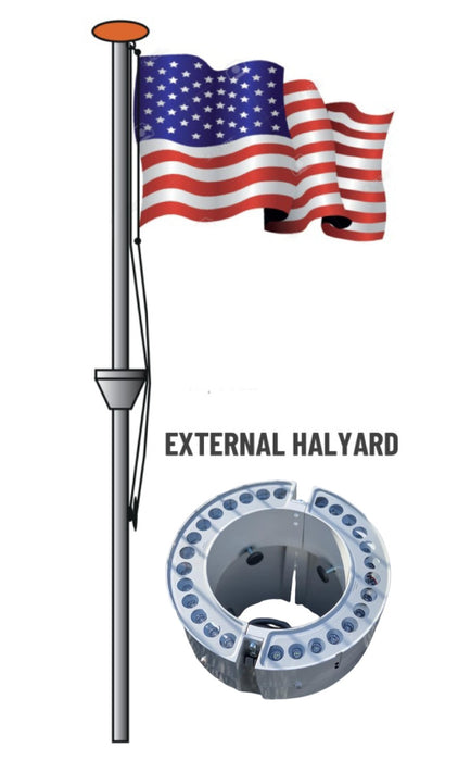 PoleLED Wired Uplight for External Flagpoles
