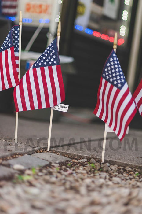 12" x 18" US Cemetery Flag