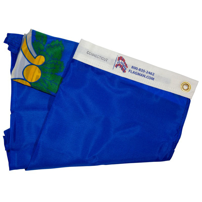 Connecticut Outdoor Nylon Flag (Low-Medium Wind Areas)