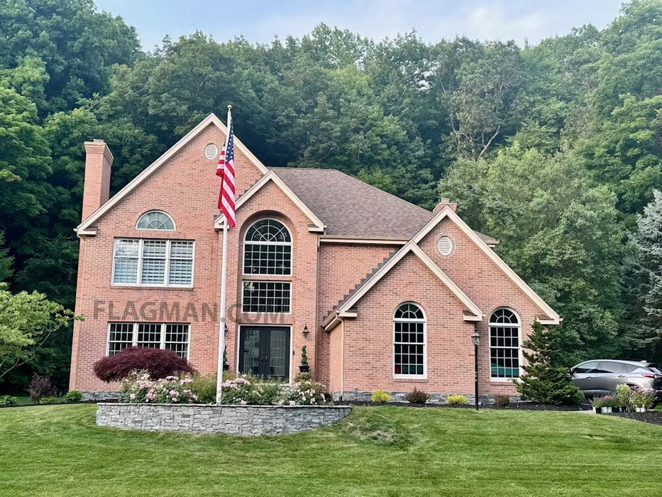 AFP Fiberglass Flagpole - External Rope *20 Year Warranty*