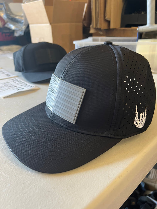 Old Glory Grayed Out Curved Performance Hat *BadFlag*