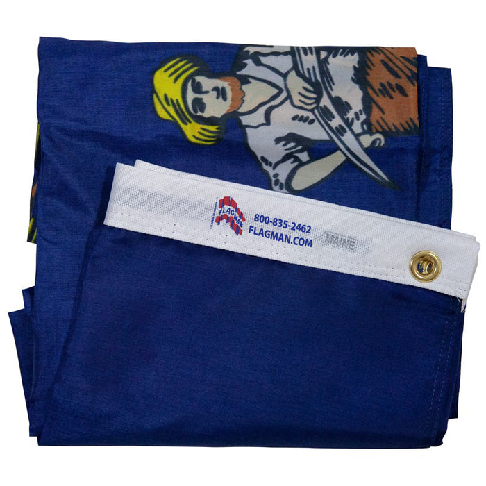 Maine Outdoor Nylon Flag (Low-Medium Wind Areas)