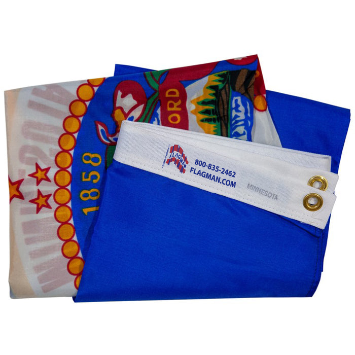 Minnesota ORIGINAL Outdoor Nylon Flag (Low to Medium Wind)