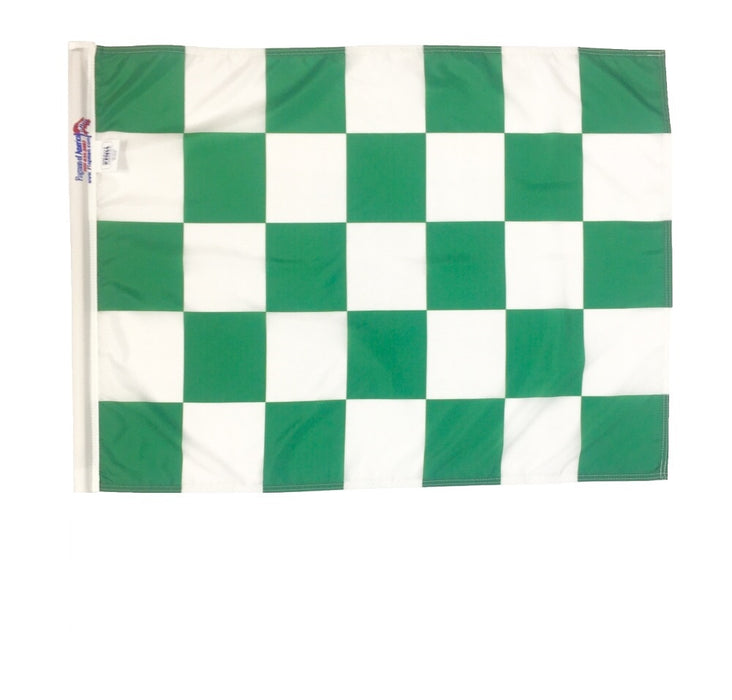 NASCAR Printed Green Checkered Flag