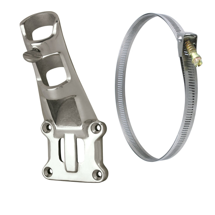 Stainless Steel 1" Flagpole Bracket - Mirror Finish