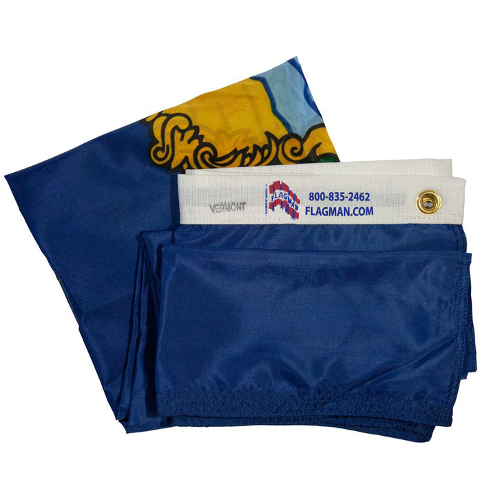 Vermont Outdoor Nylon Flag (Low-Medium Wind Areas)