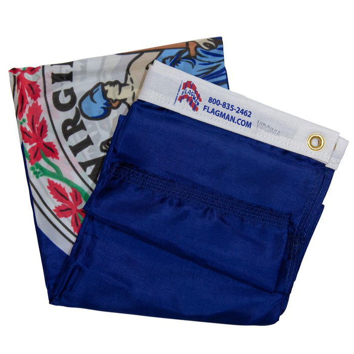 Virginia Outdoor Nylon Flag (Low-Medium Wind Areas)