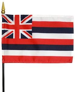 Miniature Hawaii Flag