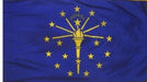 Indiana Flag with Fringe | Indiana Indoor Flag | Indiana Parade Flag