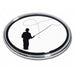 Fishing Chrome Auto Emblem