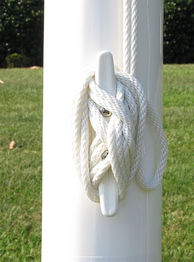 External Halyard 1 Piece Fiberglass Flagpole - *10 Year Warranty*