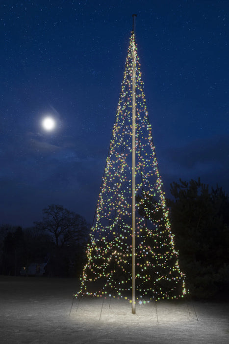 Fairybell Flagpole Christmas Tree Lights