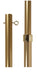 Gold Adjustable Indoor Presentation Flagpole Aluminum Flagpole