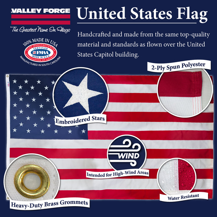 Valley Forge Koralex American Flag *Made in USA*